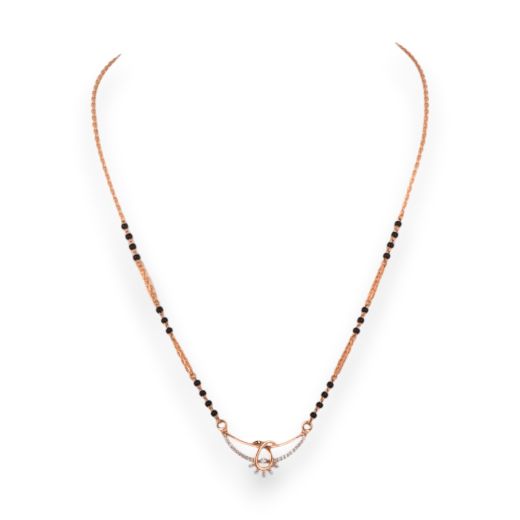 Rose Gold Short Fancy Mangalsutra (RFGT/0585)