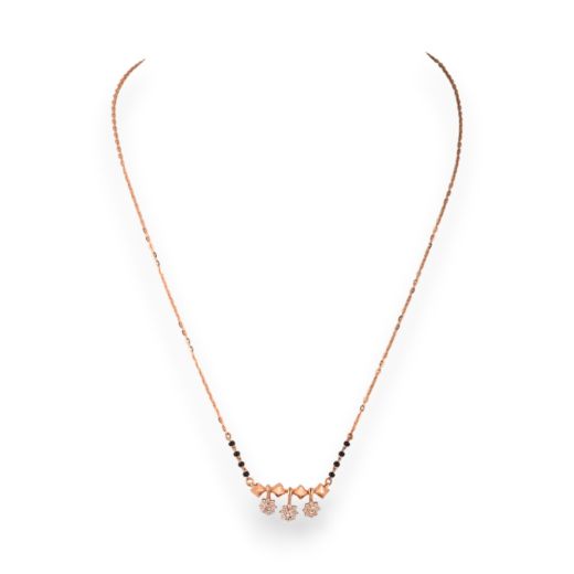 Rose Gold Short Fancy Mangalsutra (RFGT/0578)