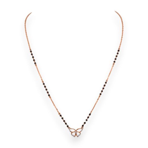 Rose Gold Short Fancy Mangalsutra (RFGT/0580)