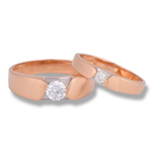 Rose Gold Couple Band (1RSCGA/0033)