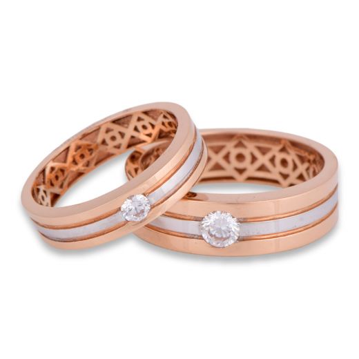 Rose Gold Couple Band (CSGA/0081)