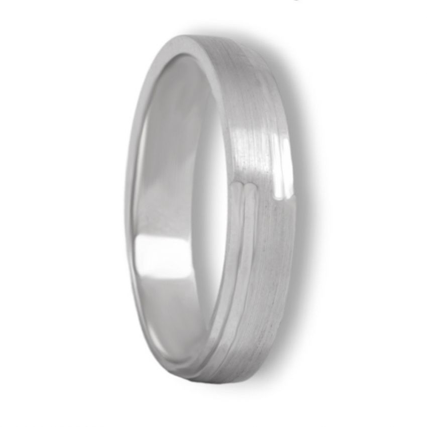Plr Straight Rings Platinum Ring (PLR/0406)