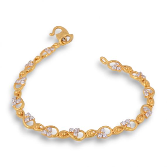 Buy quality Fancy ladies bracelet 18k rose gold in Rajkot