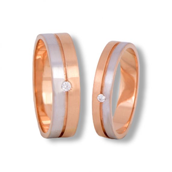 Rose gold outlet couple rings price