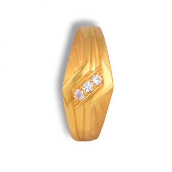 Retailer of 916 gold casting gents ring | Jewelxy - 131837