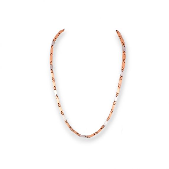 Rose gold and white gold chain store