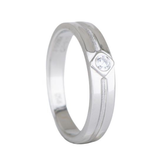 Dashing Shimmer Men Platinum Ring