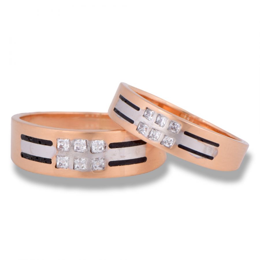 Rose Gold Couple Band (1RSCGA/0039)