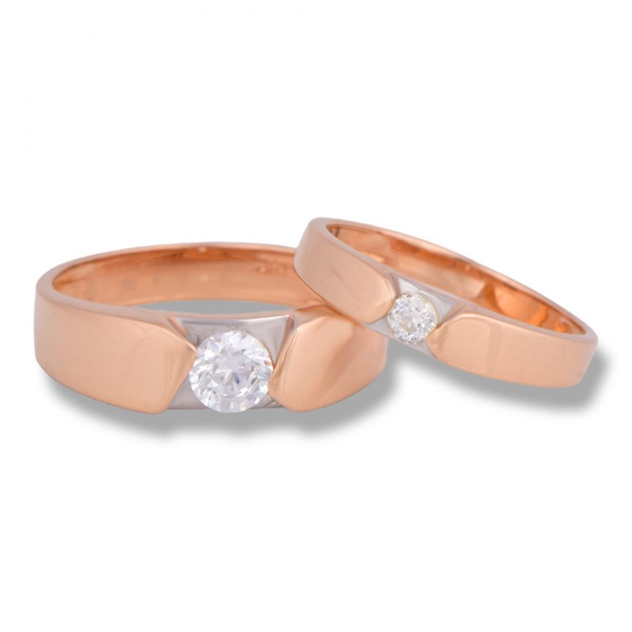 Rose Gold Couple Band (1RSCGA/0033)