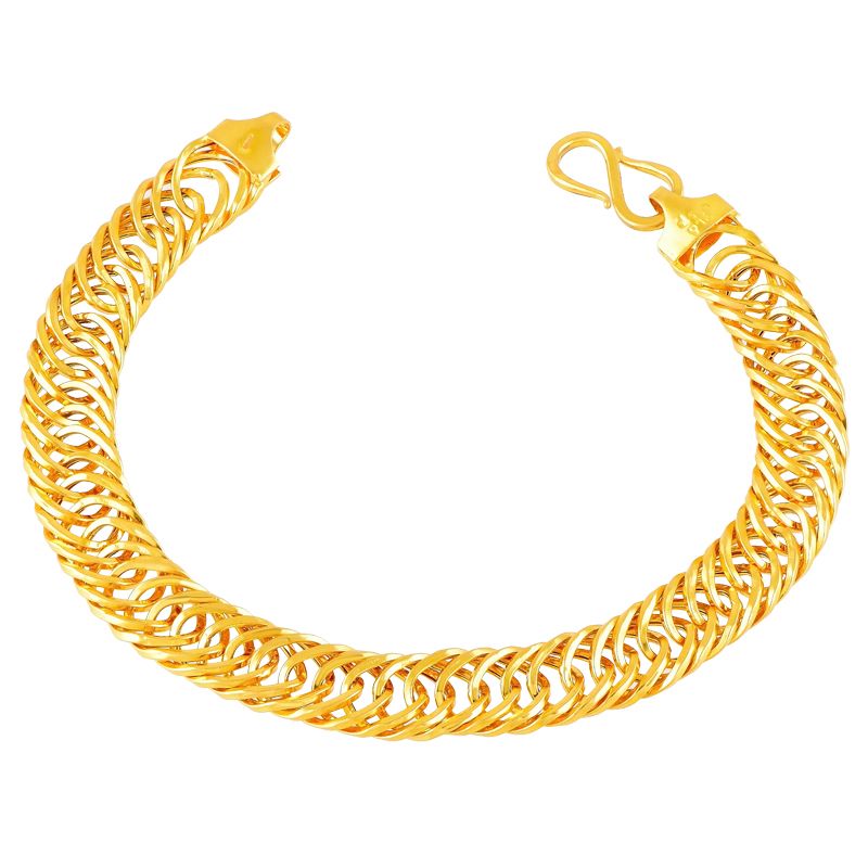 Buy 18K Yellow Gold Bracelet for Women Italian Design Fashion Online in  India  Etsy