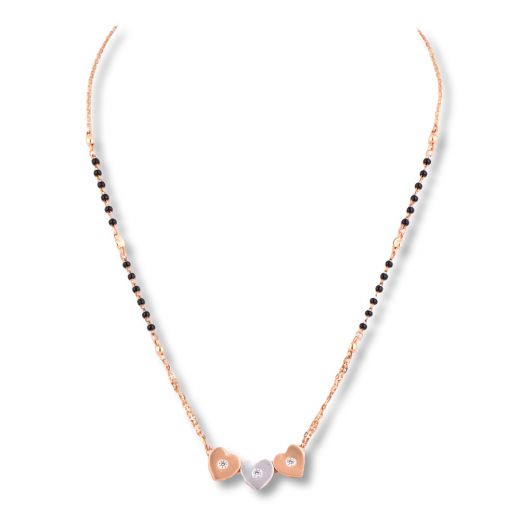 Rose Gold Short Fancy Mangalsutra (SFGT/8314)