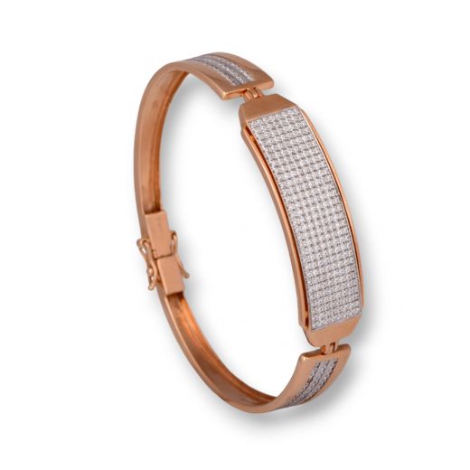 Rose Gold Kada Bracelet (RKBR/0021)