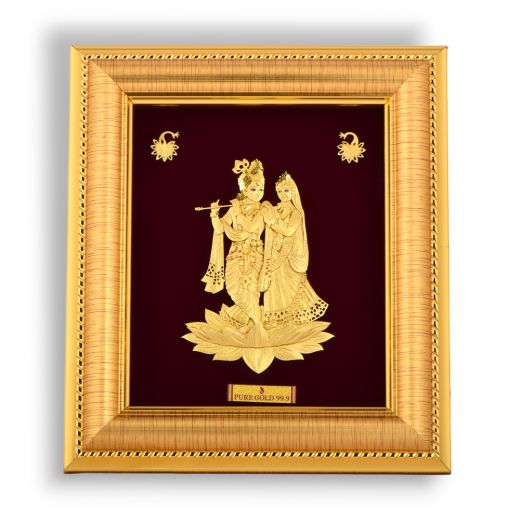 Radha Krishna Gold Frame (A7GF/0169)