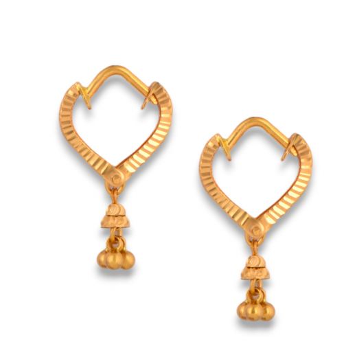Gold Basket Earring (VPBK/3529)