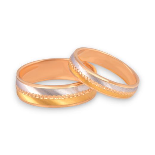 Rodium Casting Couple Ring