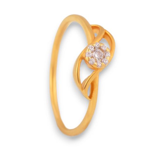 Simple Gold Plated Ladies Finger Ring Buy Online|Kollam Supreme