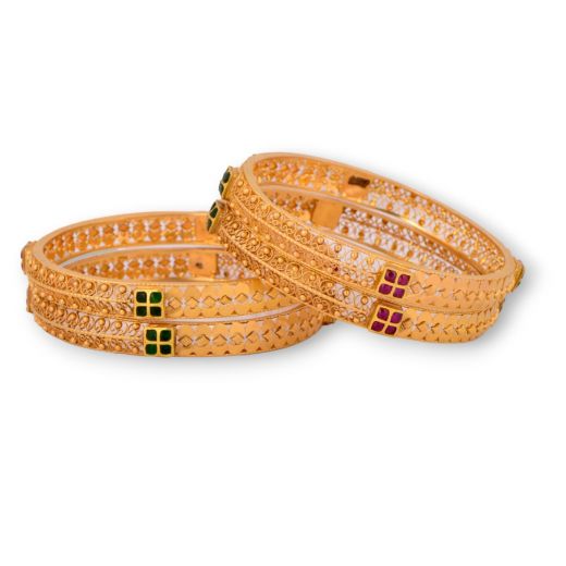 Gold Bangles (9A4TD/0048)