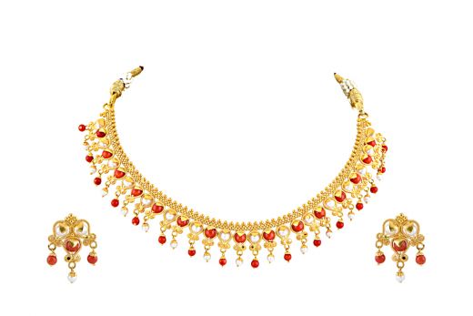 Fancy Gold Necklace Set