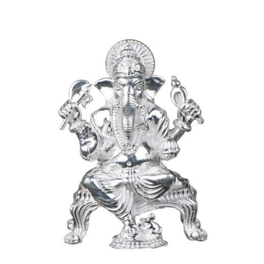 Silver Ganapati bhariv Murti (SBM/3045)